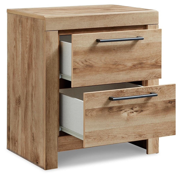 Hyanna Queen Panel Bed with 2 Side Storage, Dresser, Mirror and Nightstand - alternate view 5