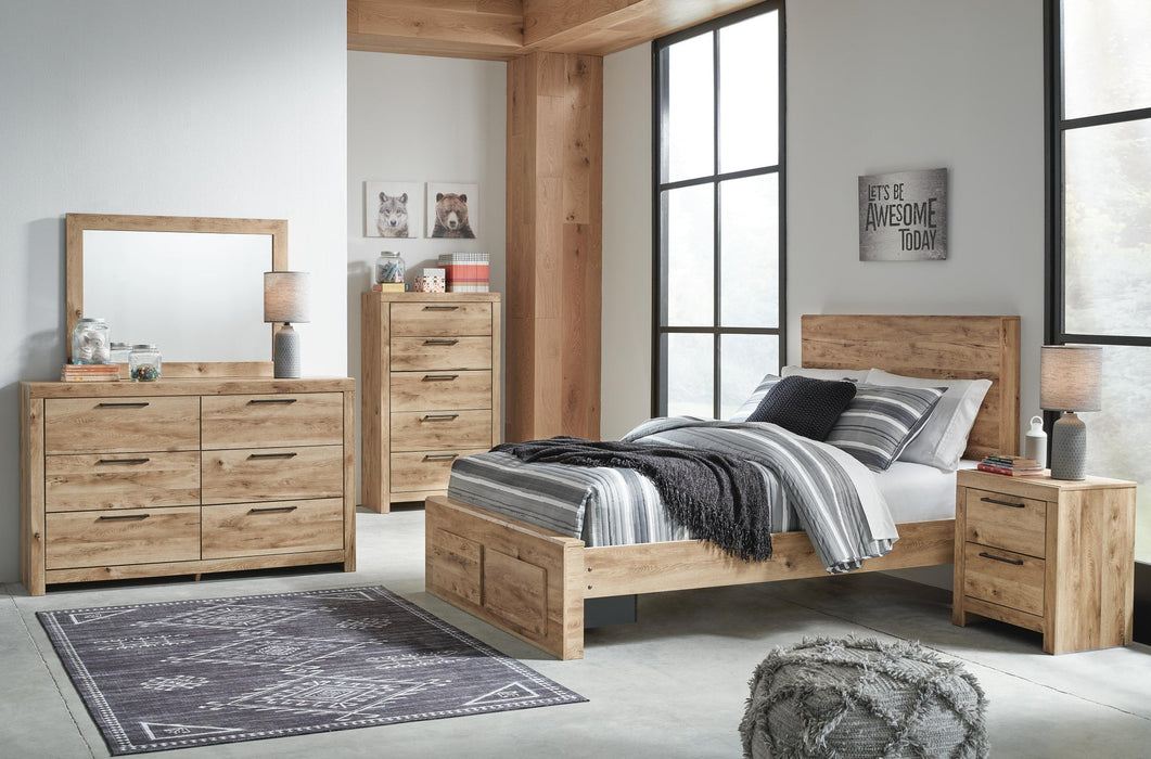 Hyanna Full Panel Storage Bed, Dresser, Mirror, Chest and Nightstand - alternate view 2