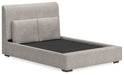 Cabalynn Queen Upholstered Bed with Mirrored Dresser - alternate view 8