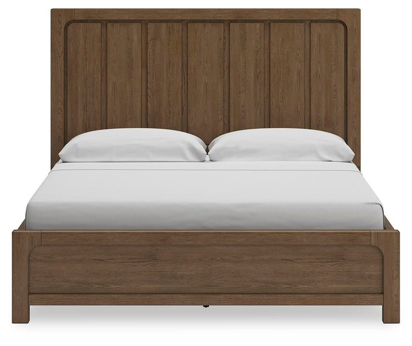 Cabalynn California King Panel Bed with Storage with Mirrored Dresser, Chest and Nightstand - alternate view 11