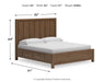 Cabalynn California King Panel Bed with Storage with Mirrored Dresser - alternate view 15