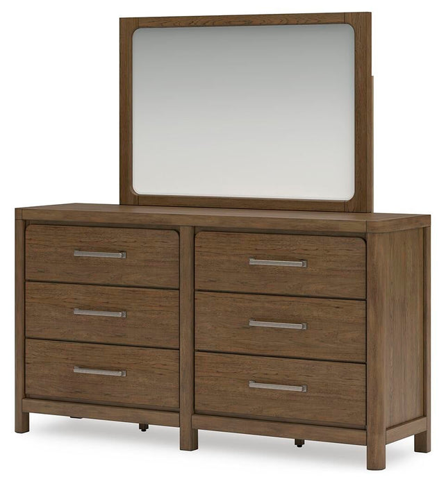 Cabalynn King Panel Bed with Storage with Mirrored Dresser and Nightstand - alternate view 5