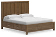 Cabalynn King Panel Bed with Storage with Mirrored Dresser and Nightstand - alternate view 7