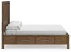 Cabalynn King Panel Bed with Storage with Mirrored Dresser - alternate view 17