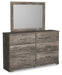 Ralinksi Twin Panel Bed with Mirrored Dresser - alternate view 2