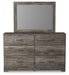 Ralinksi Twin Panel Bed with Mirrored Dresser - alternate view 3
