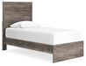 Ralinksi Twin Panel Bed with Mirrored Dresser - alternate view 4