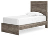 Ralinksi Twin Panel Bed with Mirrored Dresser - alternate view 7