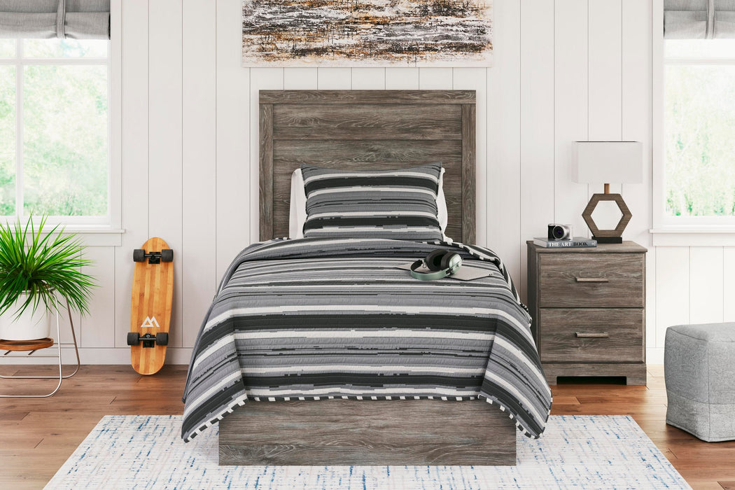 Ralinksi Twin Panel Bed with Mirrored Dresser, Chest and Nightstand - alternate view 15