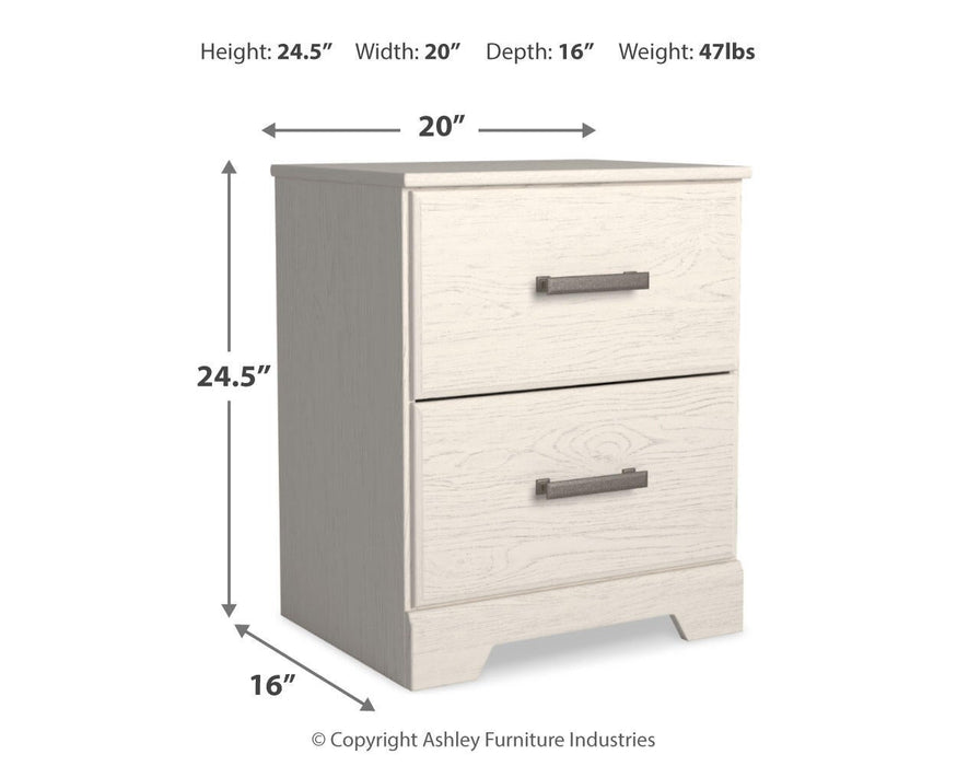 Stelsie Twin Panel Bed with Mirrored Dresser and Nightstand - alternate view 5