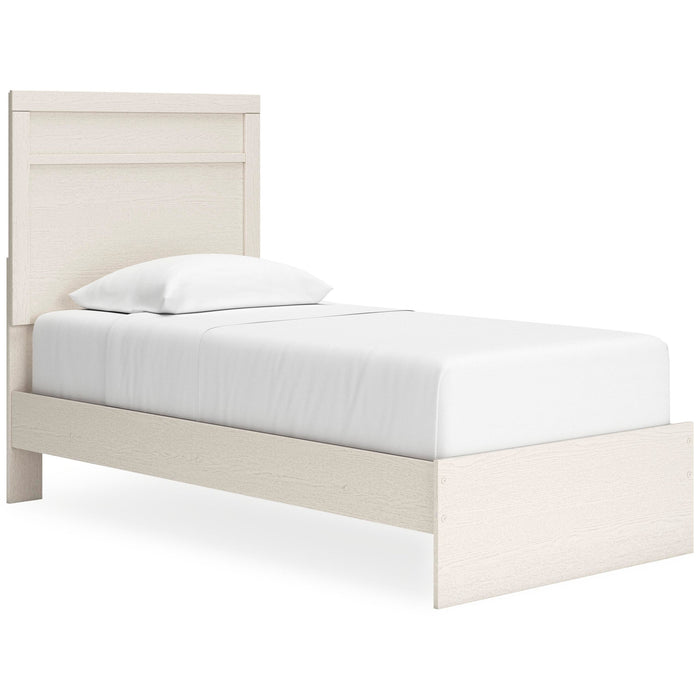 Stelsie Twin Panel Bed with Mirrored Dresser and Nightstand - alternate view 3