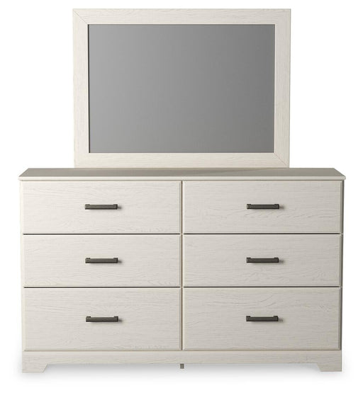 Stelsie Twin Panel Bed with Mirrored Dresser, Chest and Nightstand - alternate view 2