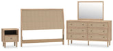 Cielden Queen Panel Headboard, Dresser, Mirror and Nightstand