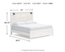 Gerridan King Panel Bed with Mirrored Dresser - alternate view 8