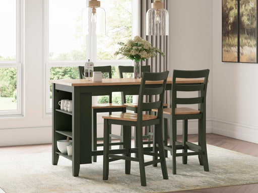 Gesthaven Counter Height Dining Table and 4 Barstools - alternate view 2