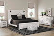 Gerridan King Panel Bed with Mirrored Dresser - alternate view 7