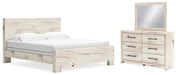 Lawroy King Panel Bed, Dresser and Mirror