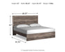 Ralinksi King Panel Bed with Mirrored Dresser - alternate view 4