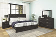 Belachime King Panel Bed with Mirrored Dresser and Nightstand - alternate view 2