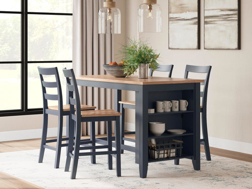 Gesthaven Counter Height Dining Table and 4 Barstools - alternate view 2
