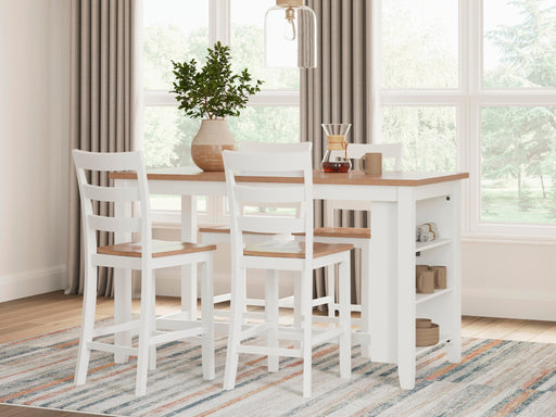 Gesthaven Counter Height Dining Table and 4 Barstools - alternate view 2
