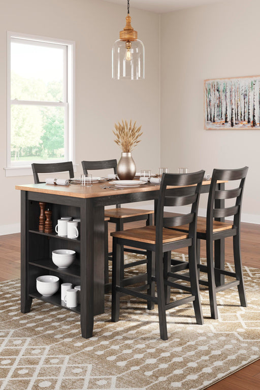 Gesthaven Counter Height Dining Table and 4 Barstools - alternate view 2