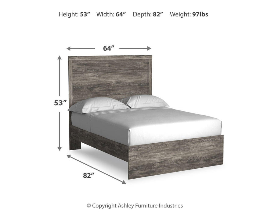 Ralinksi Queen Panel Bed with Mirrored Dresser - alternate view 4