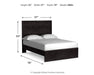 Belachime Full Panel Bed with Mirrored Dresser - alternate view 4