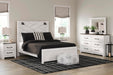 Gerridan Queen Panel Bed with Mirrored Dresser - alternate view 7