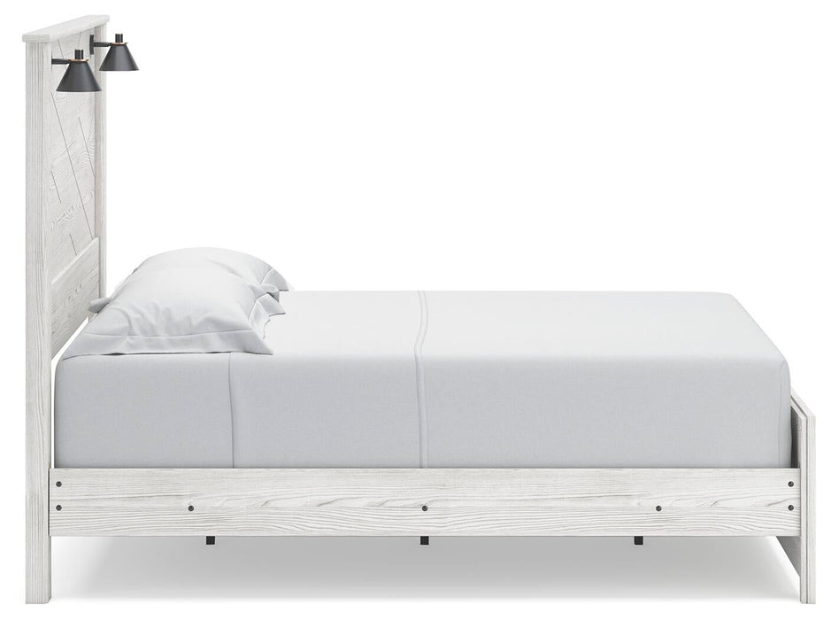 Gerridan Queen Panel Bed with Mirrored Dresser - alternate view 9