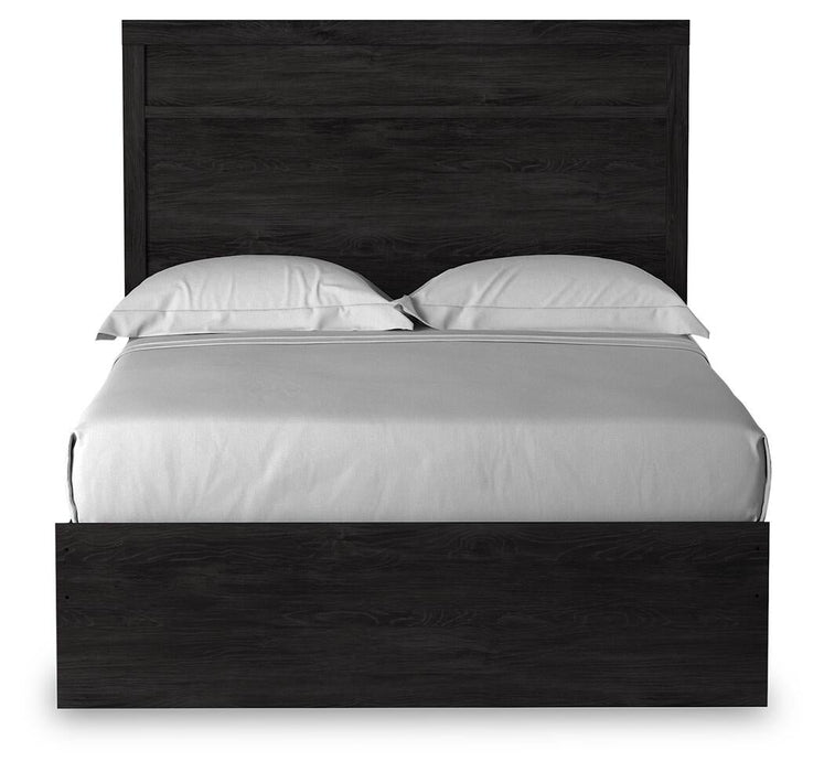 Belachime Full Panel Bed with Mirrored Dresser, Chest and Nightstand - alternate view 7