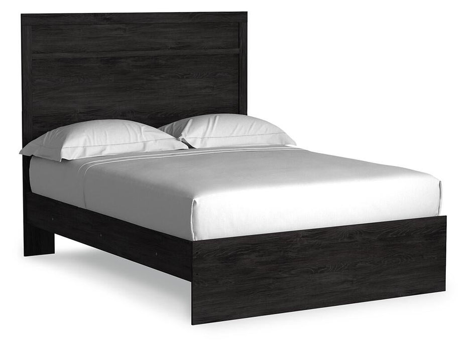 Belachime Full Panel Bed with Mirrored Dresser, Chest and Nightstand - alternate view 8