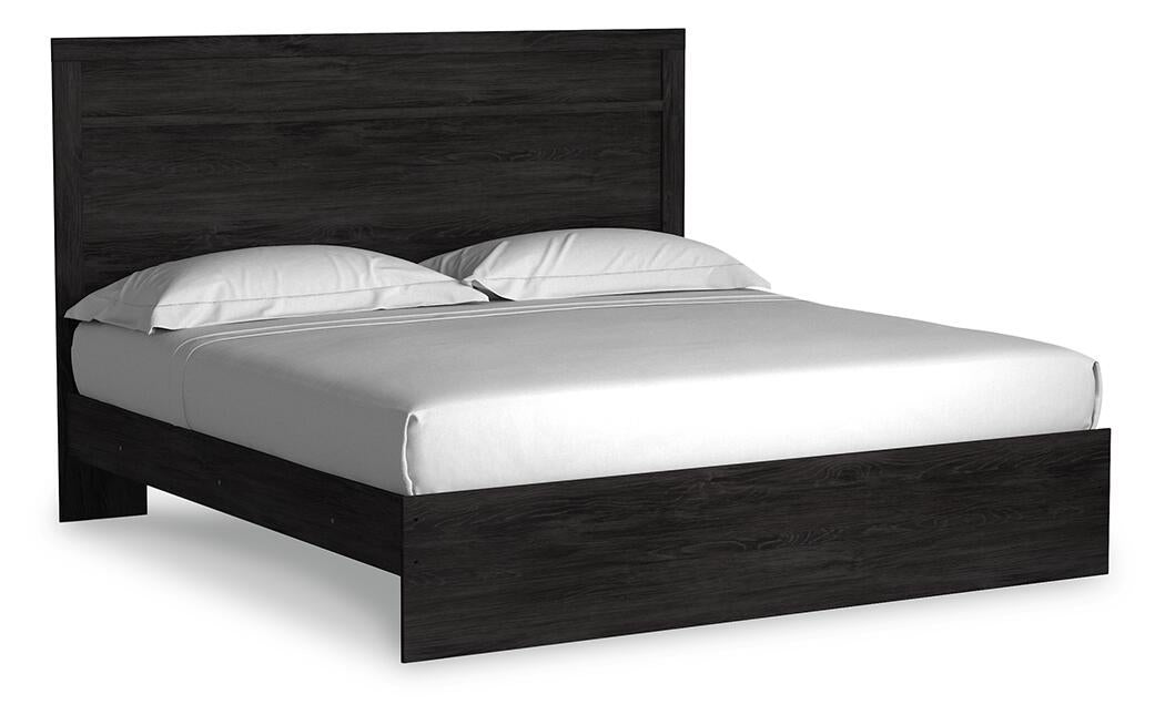 Belachime King Panel Bed with Mirrored Dresser, Chest and Nightstand - alternate view 8