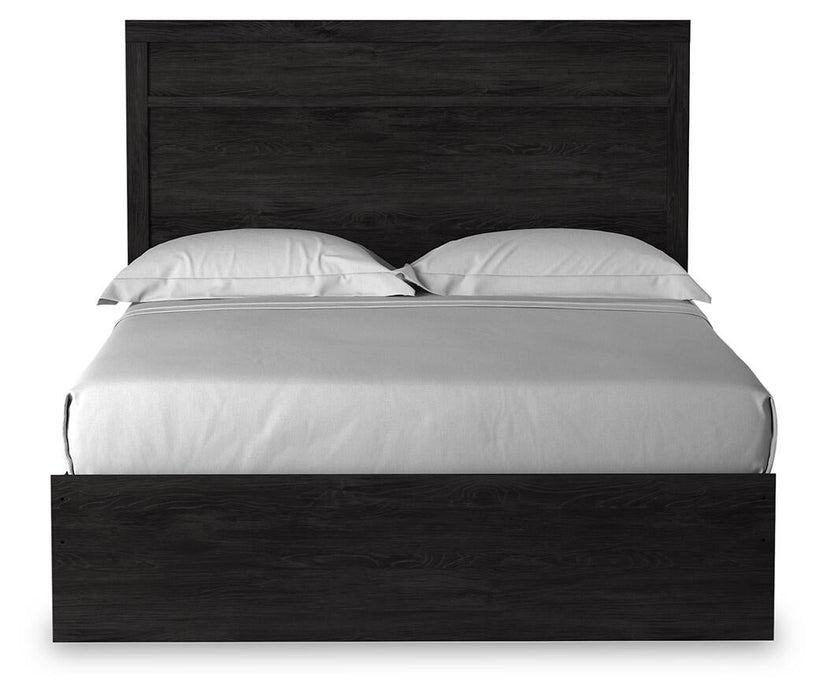 Belachime Queen Panel Bed with Mirrored Dresser, Chest and Nightstand - alternate view 7