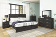 Belachime King Panel Bed with Mirrored Dresser, Chest and Nightstand - alternate view 13