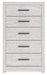 Cayboni Twin Panel Bed, Dresser, Mirror, Chest and Nightstand - alternate view 7