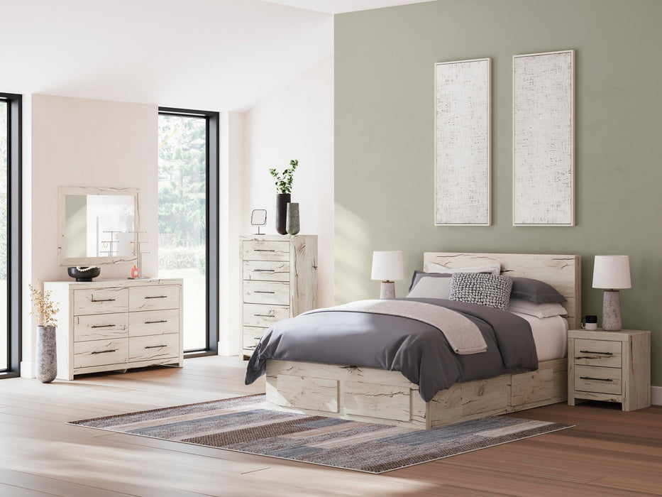 Lawroy Queen Panel Storage Bed, Dresser and Mirror - alternate view 12