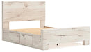 Lawroy Queen Panel Bed with Storage, Dresser, Mirror and Nightstand - alternate view 12