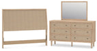 Cielden Queen Panel Headboard, Dresser and Mirror