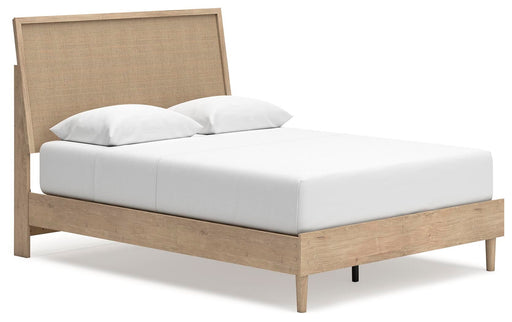 Cielden Queen Panel Bed with Mirrored Dresser and Nightstand - alternate view 2