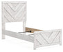 Cayboni Twin Panel Bed with Mirrored Dresser and Nightstand - alternate view 8