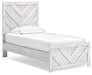 Cayboni Twin Panel Bed with Mirrored Dresser and Nightstand - alternate view 7