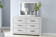 Cayboni Twin Panel Bed with Mirrored Dresser and Nightstand - alternate view 18