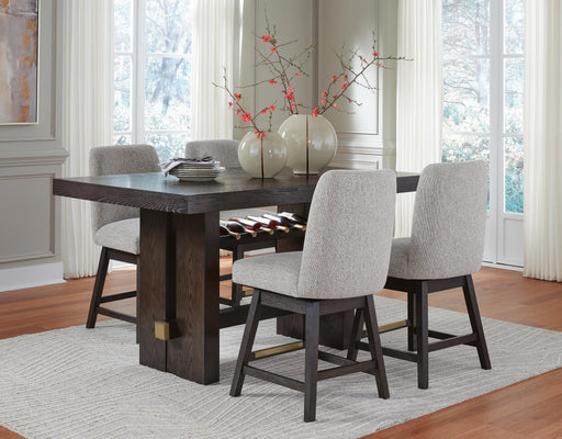 Burkhaus Counter Height Dining Table and 4 Barstools - alternate view 2