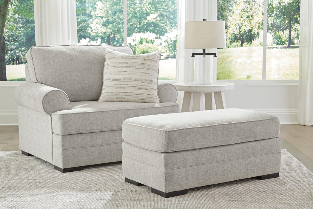 Eastonbridge Chair and Ottoman - alternate view 2