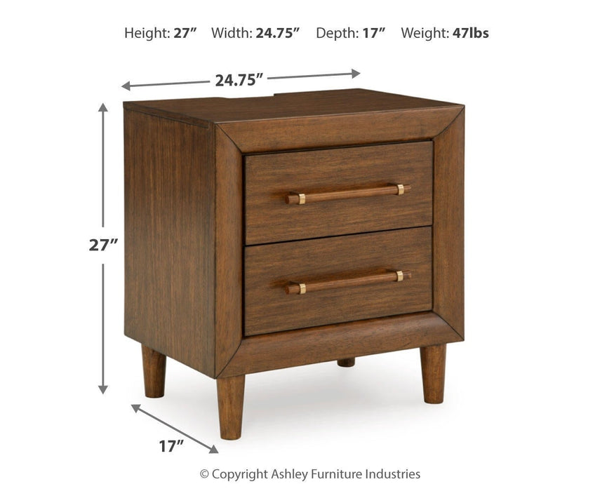Lyncott Queen Upholstered Panel Bed, Dresser, Mirror, Chest and Nightstand - alternate view 19