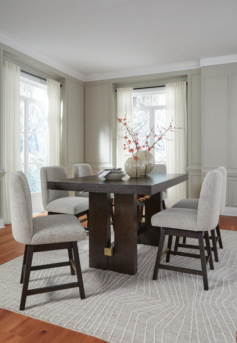 Burkhaus Counter Height Dining Table and 6 Barstools - alternate view 3