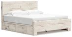 Lawroy King Panel Bed with Storage, Dresser and Mirror - alternate view 8