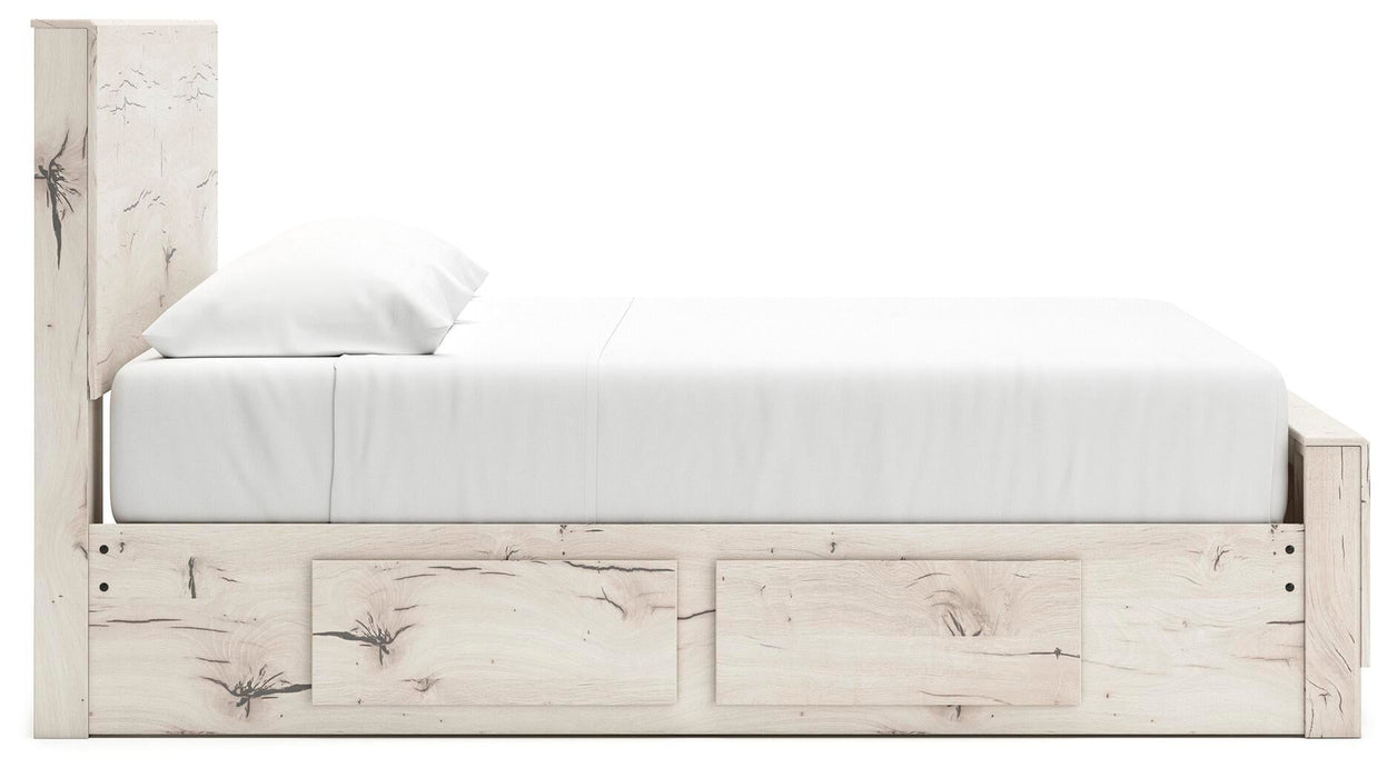 Lawroy King Panel Bed with Storage, Dresser and Mirror - alternate view 15