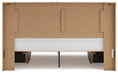 Lawroy King Panel Bed with Storage, Dresser and Mirror - alternate view 14